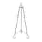 Traditional Black Iron Floor Easel, 46" x 21" x 22"